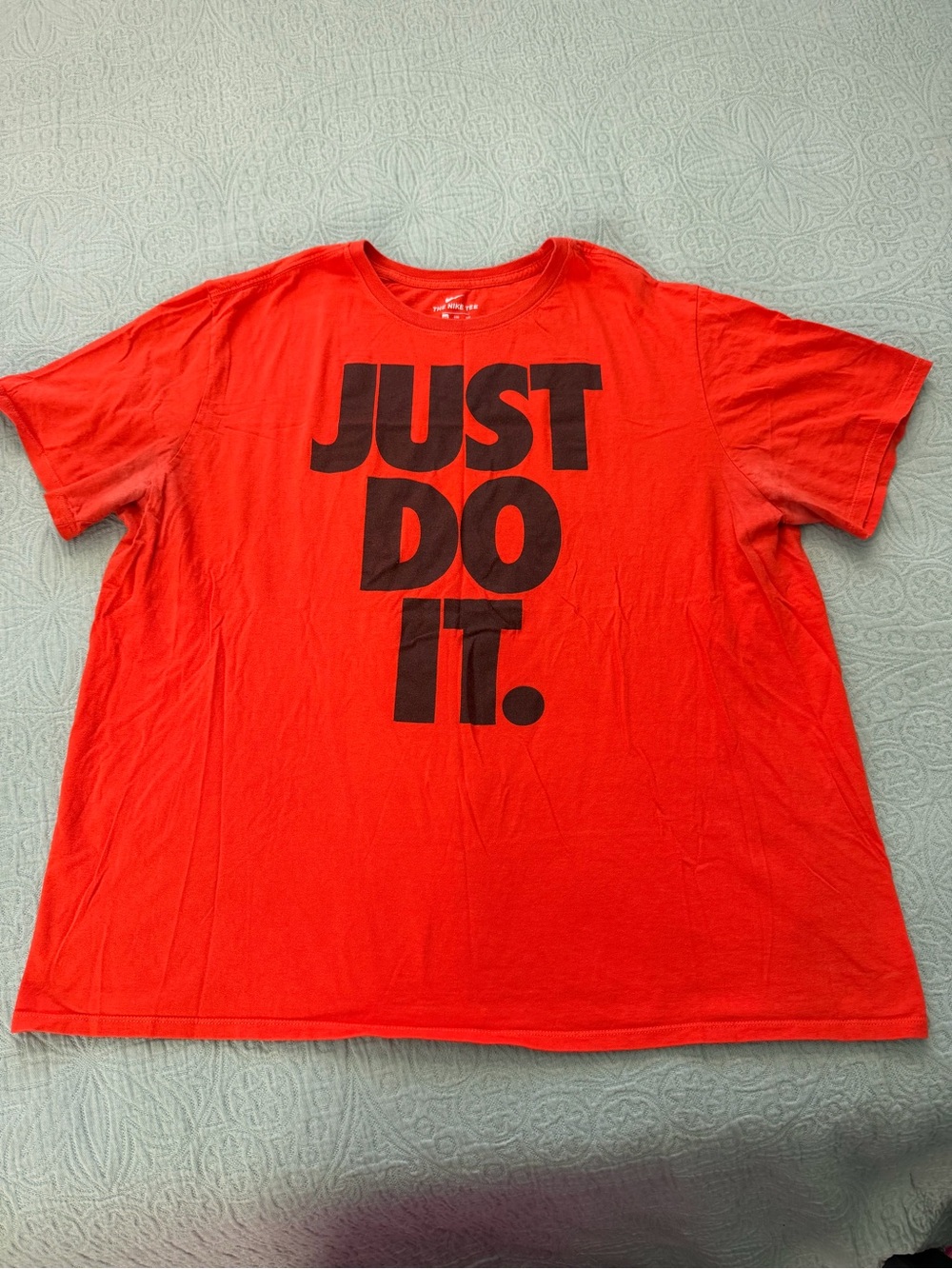 Nike Bright Orange Short Sleeve 'JUST DO IT.' Graphic Tee